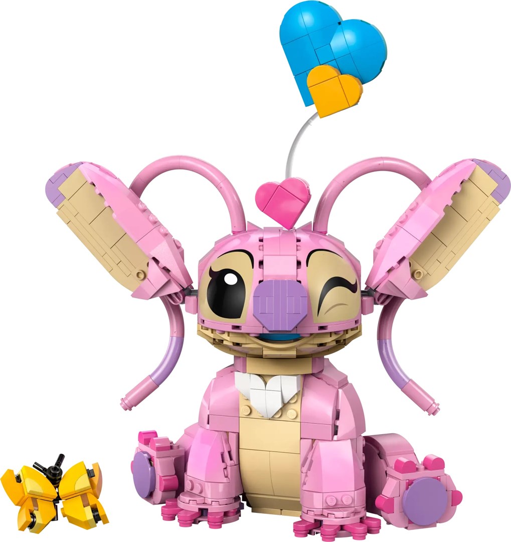 Lodër ndërtuese LEGO Disney Angel, figurë koleksionare, për fëmijë, rozë