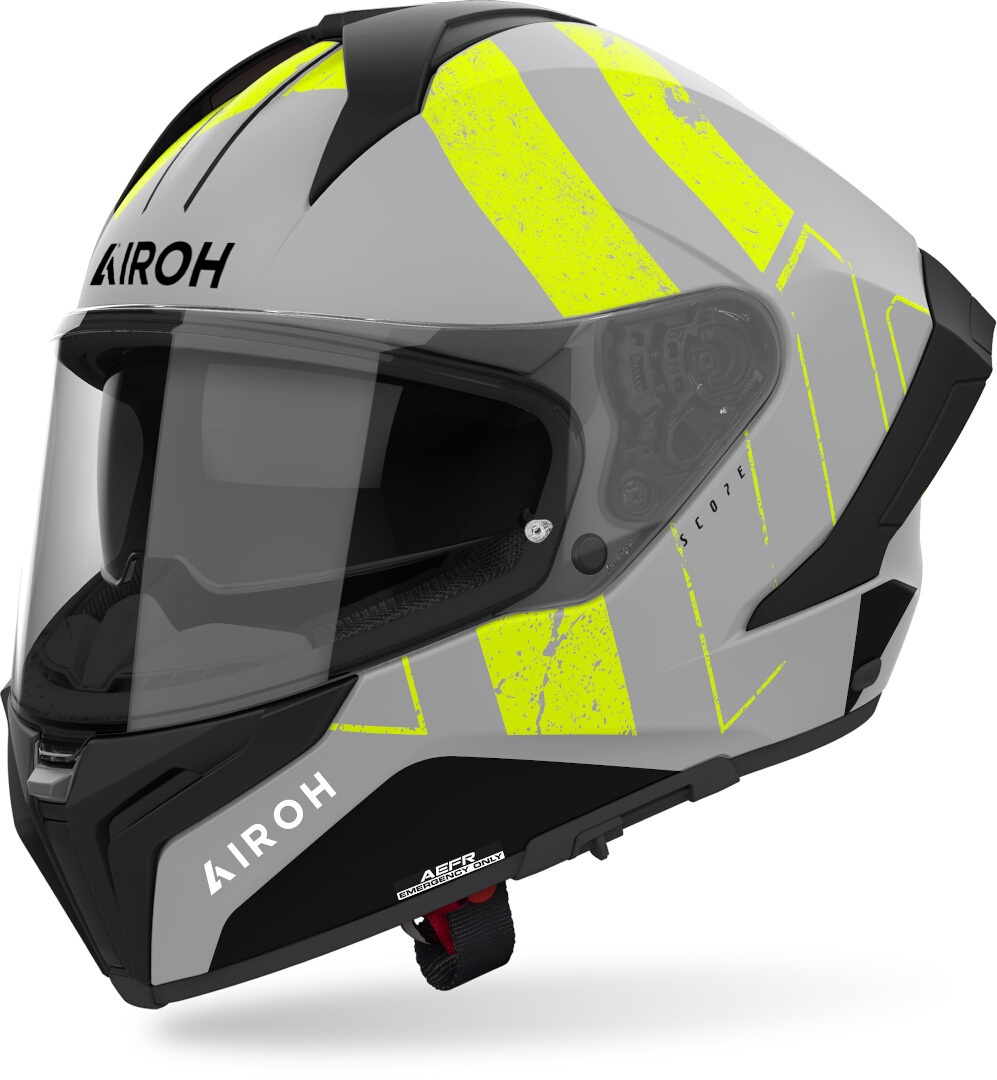 Helmetë moto Airoh Matryx Scope, për meshkuj, gri verdhë, madhësia M