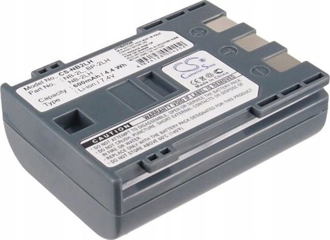Bateri kamerë Cameron Sino CS NB2LH, Li ion, 600mAh, gri