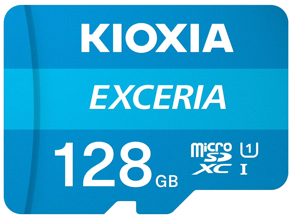Kartë e memories Kioxia Exceria, MicroSDXC, 128 GB, Class 10 + përshtatës SD
