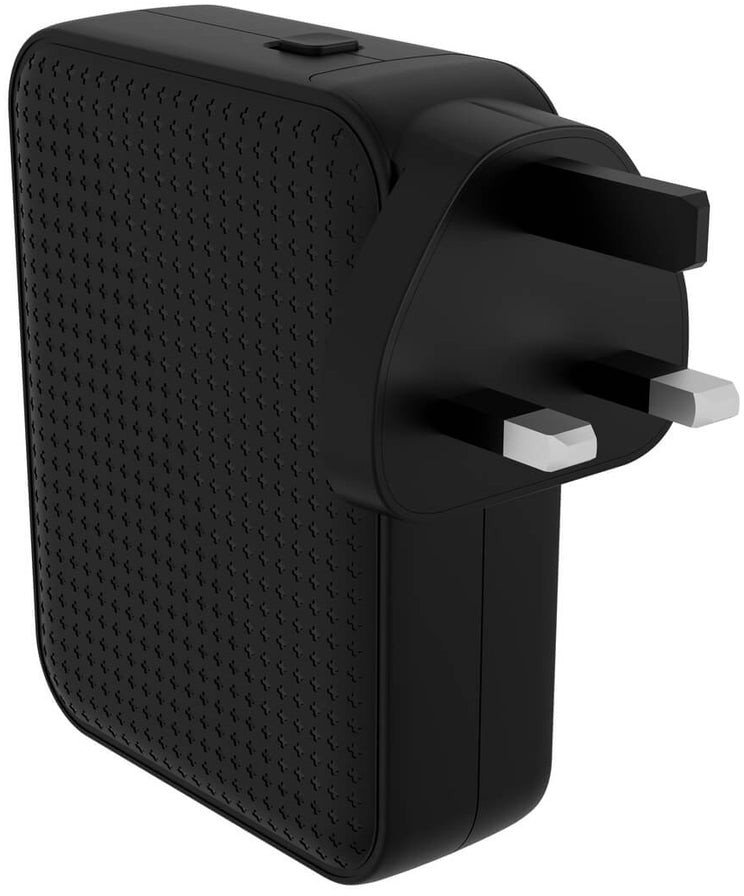 Karikues 4 porta Targus HyperJuice HJ1001BKWWGL, 145W, USB C PD QC, i zi