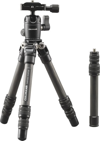 Tripod fotografik Cullmann CARVAO 816TCS, për smartphone dhe kamera, karbon, i zi