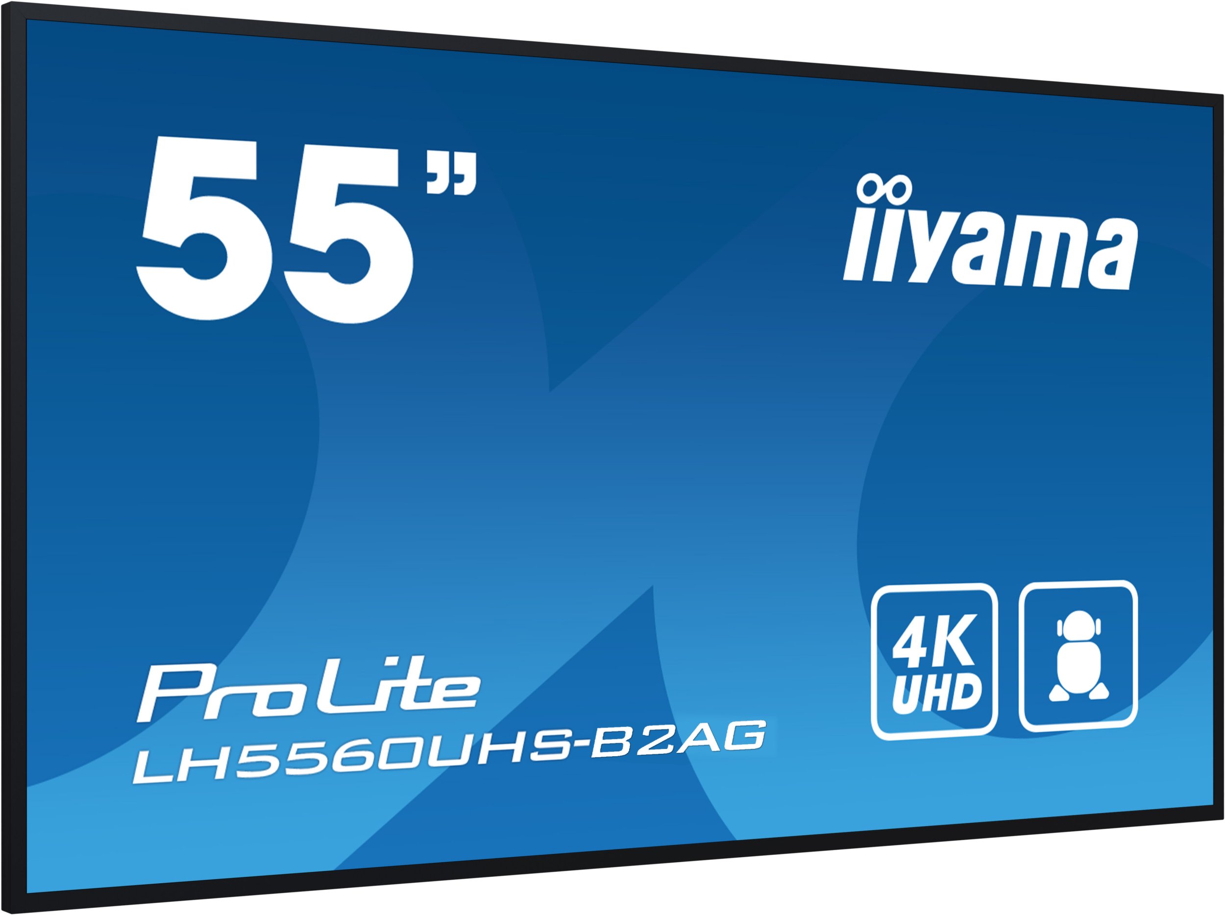 Ekran profesional Iiyama LH5560UHS B2AG, 55", 4K UHD, i zi