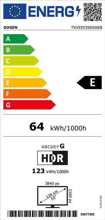 Телевизор GoGEN TVU 55X350 GWEB - 139cм