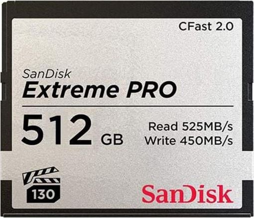 Kartë memorje SanDisk Extreme PRO CFast, 512GB, CFast 2.0