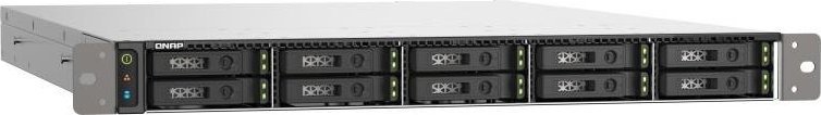 NAS rackmount QNAP TS-h1090FU-7302P-128G, 10 vende SSD NVMe, 25GbE, gri