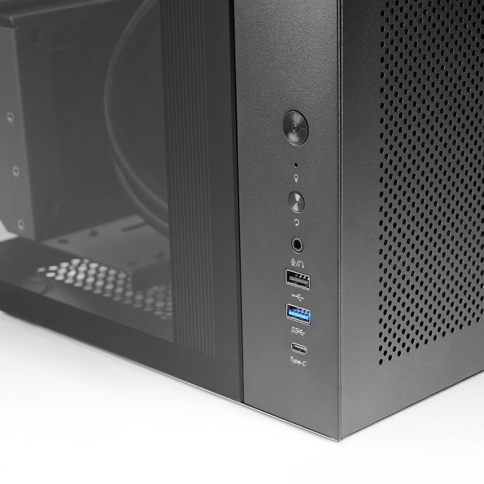 Kuti gaming Mars Gaming MC-Infiniolite, ATX, xham i temperuar, strukturë me dy dhoma, e zezë