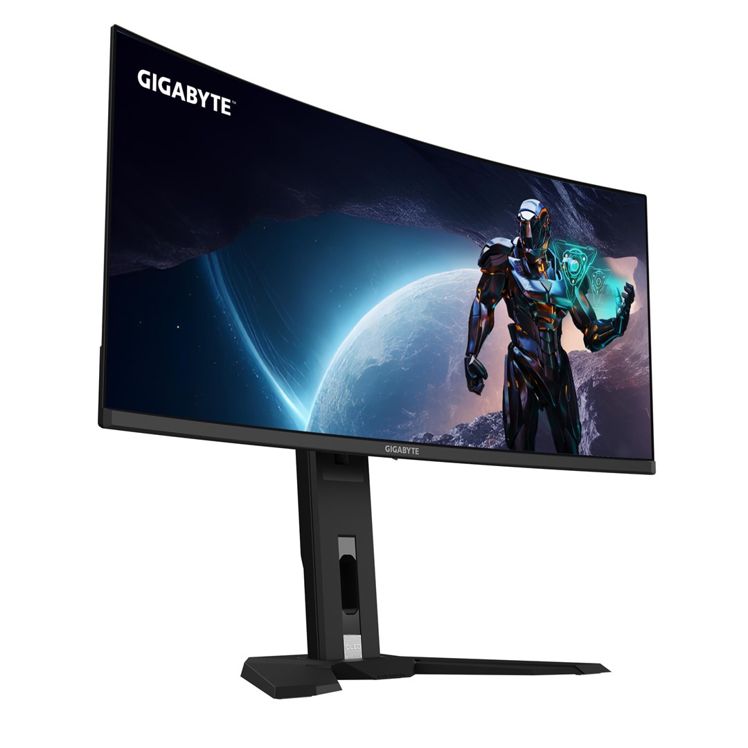 GIGABYTE MO34WQC2 закривен монитор, 34" OLED WQHD, 240Hz, црн