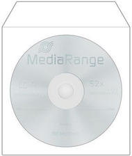 Zarfë për CD DVD MediaRange BOX62, letër, 100 copë, të bardha