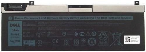 Bateri laptopi Dell 451-BCOG, 64Wh, Li Ion, e zezë