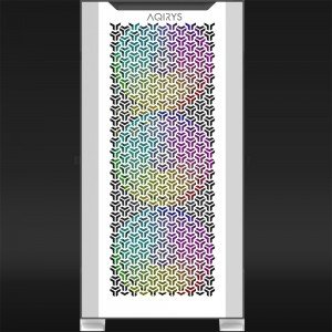 Kasa PC AQIRYS Aquilla, mid tower, E ATX, e bardhë ARGB