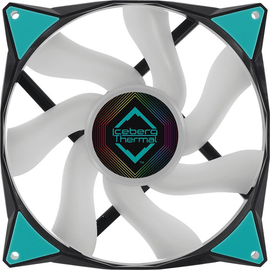 Ftohës Iceberg IceGALE ARGB, 140 mm, i zi