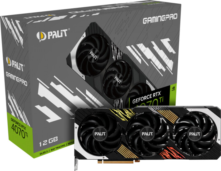 Kartelë grafike PALiT GeForce RTX 4070 Ti GamingPro, 12GB GDDR6X