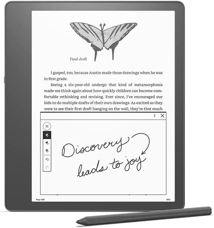 Електронски читач Amazon Kindle Scribe, 16GB, 10.2" Paperwhite, со премиум пенкало