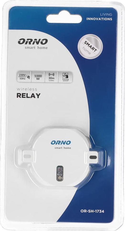 Relé inteligjente Orno OR-SH-1734, 1000W, flush-mount, e bardhë