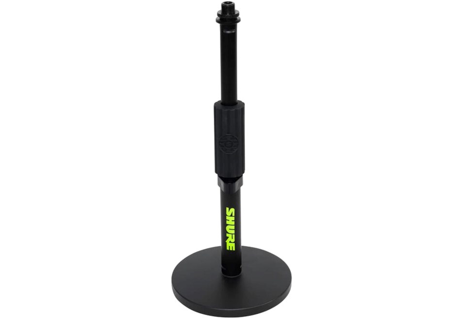 Qëndrim tavoline për mikrofon Gator SH-DESKTOP1, bazë 6", i zi