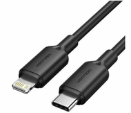 Kabllo Vention USB 2.0 Type C në Lightning, 3A, 1m, e zezë