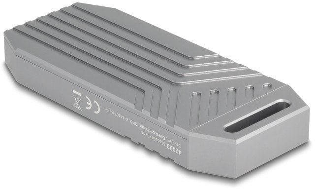 Kuti e jashtme SSD DeLOCK 42033, M.2 NVMe, USB Type-C 40 Gbit/s, gri