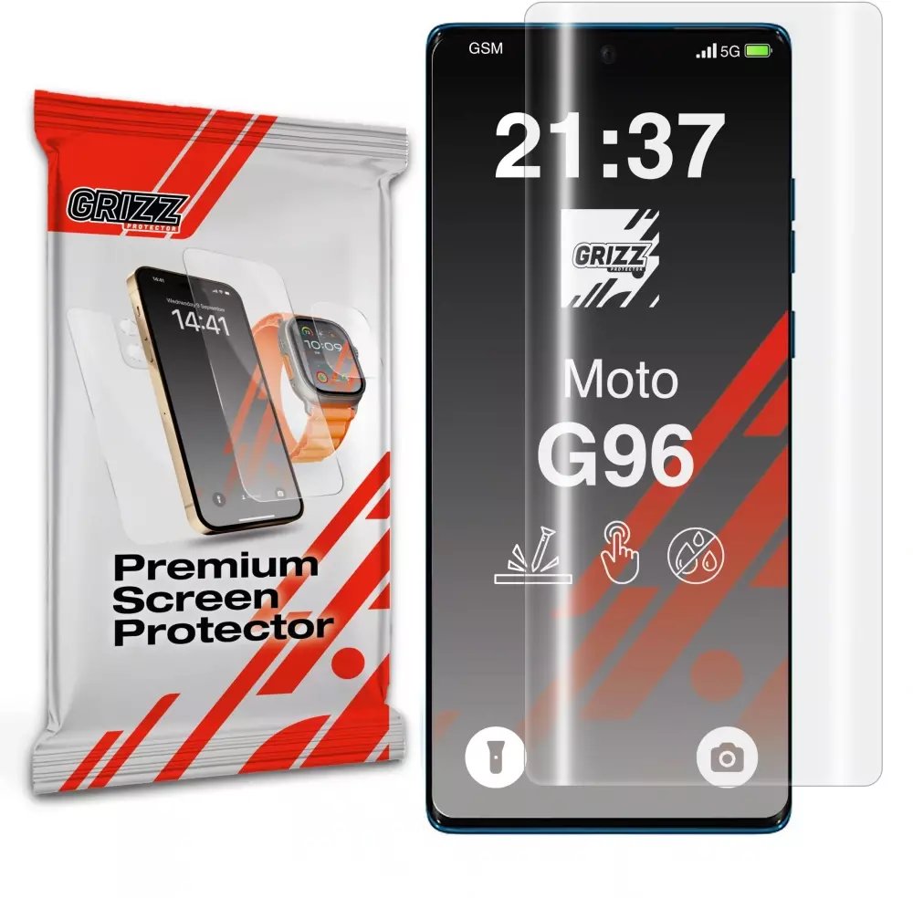 Folie mbrojtëse Hydrogel Grizz për Motorola G96, transparente