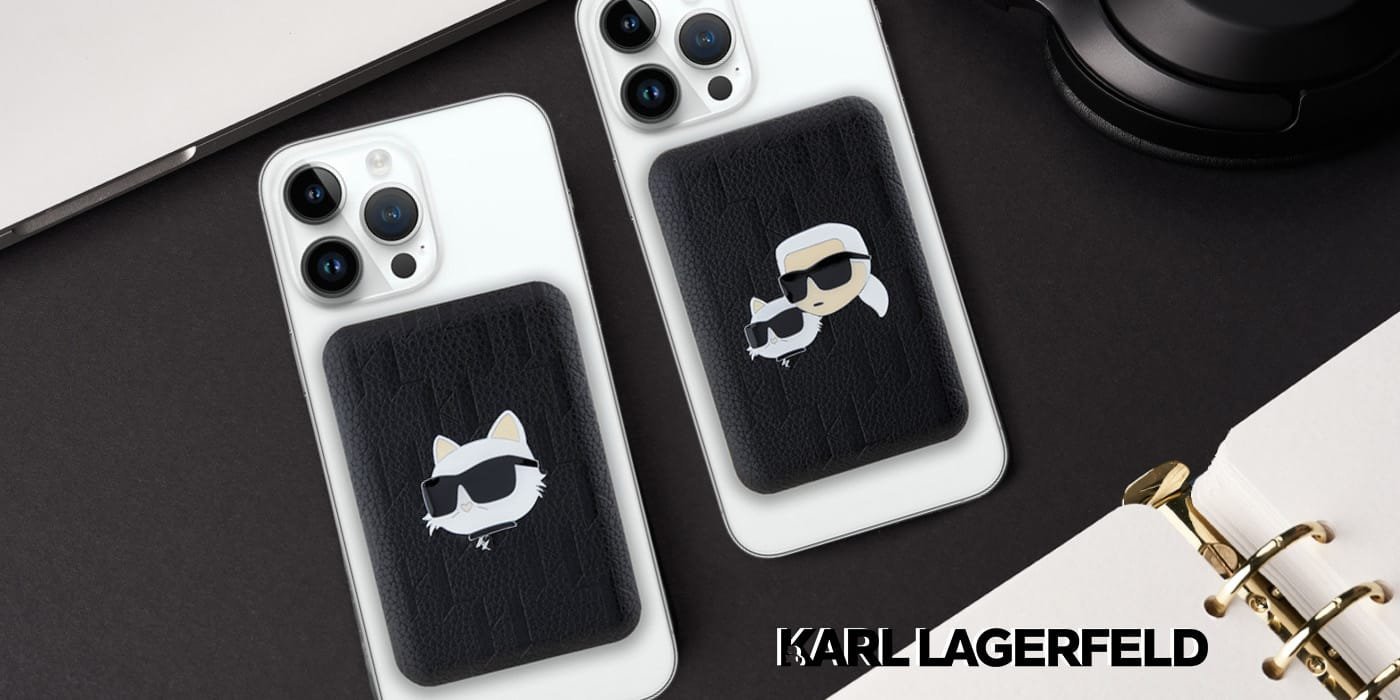 Power bank induktiv Karl Lagerfeld Choupette Head Pin MagSafe, 5000mAh, 15W, i zi