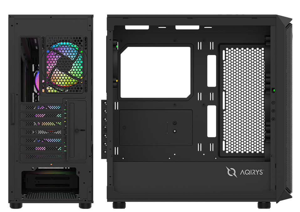 Kuti kompjuterike gaming WEZEN Pro, ATX, 4x 120mm RGB, e zezë