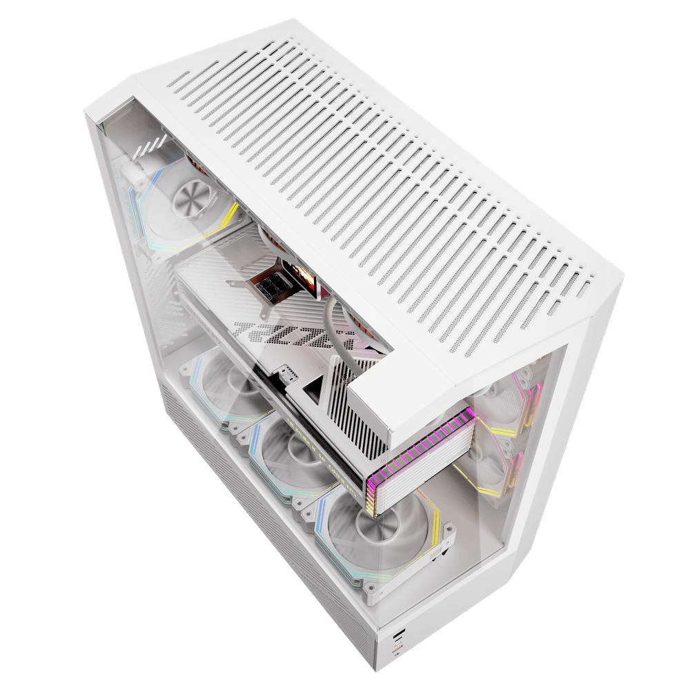 Kasë Darkflash Case DY460, Mid-Tower, e bardhë