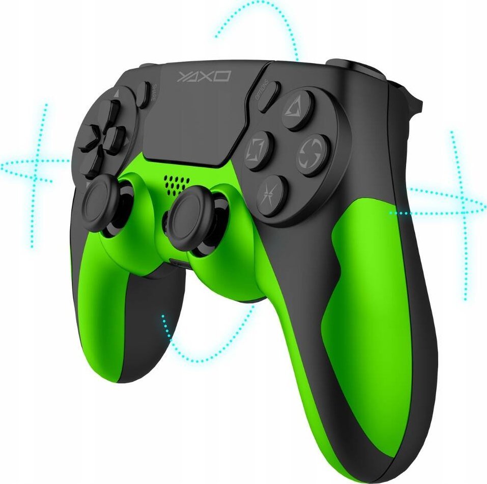 Gamepad wireless YAXO HORNET FURY, për PS4 dhe PC, i zi