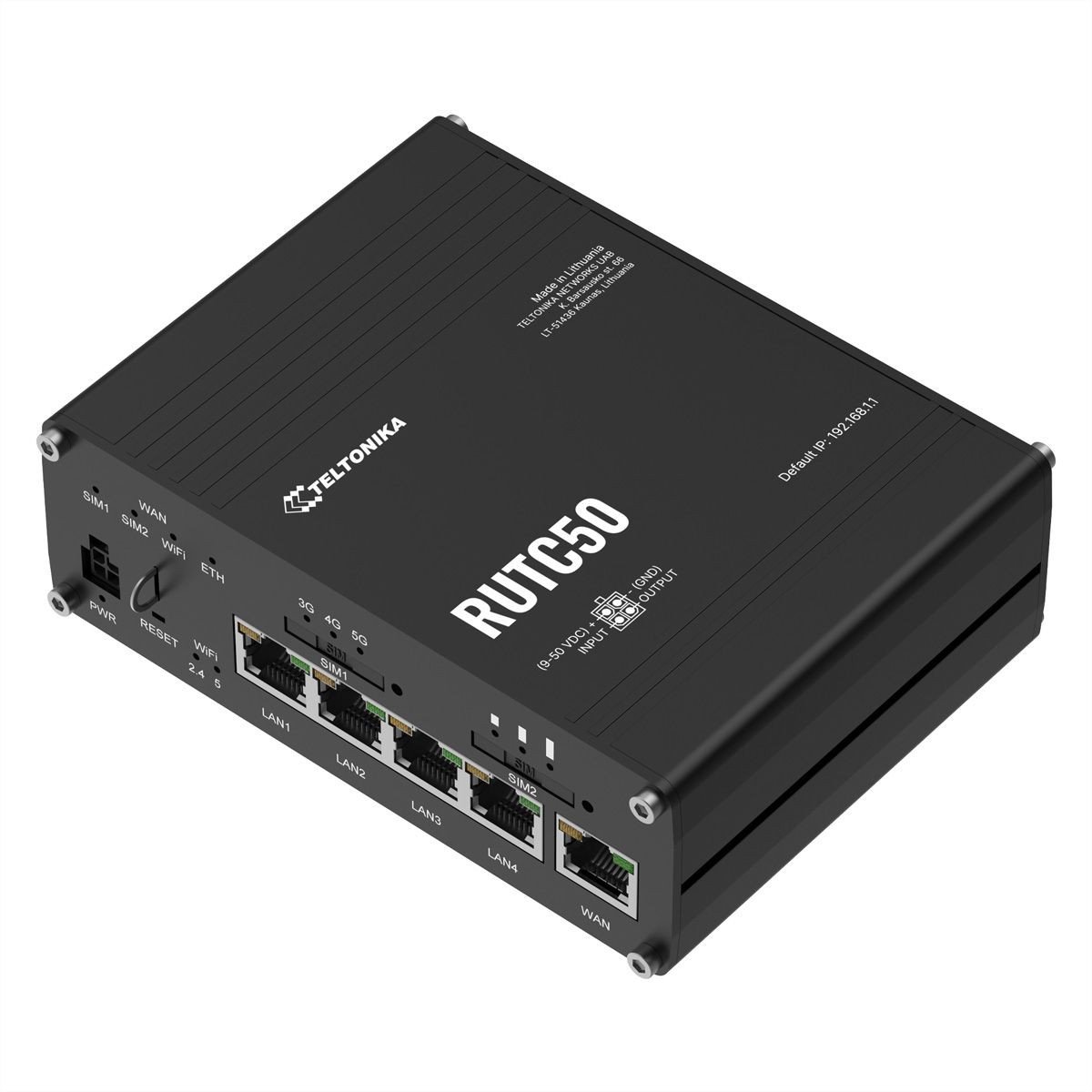 Ruter Teltonika Networks RUTC50, 5G LTE, WiFi 6, EU