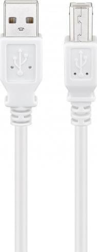 Kabllo Pro USB A në USB B 2.0, 1m, e bardhë