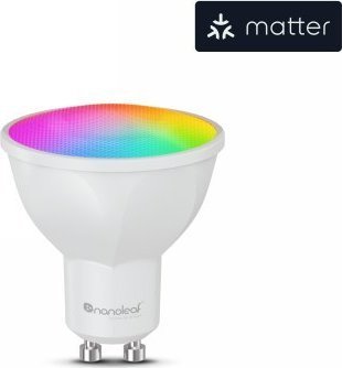 Llambë inteligjente Nanoleaf Essentials GU10, RGBW, Matter Bluetooth, e bardhë mat
