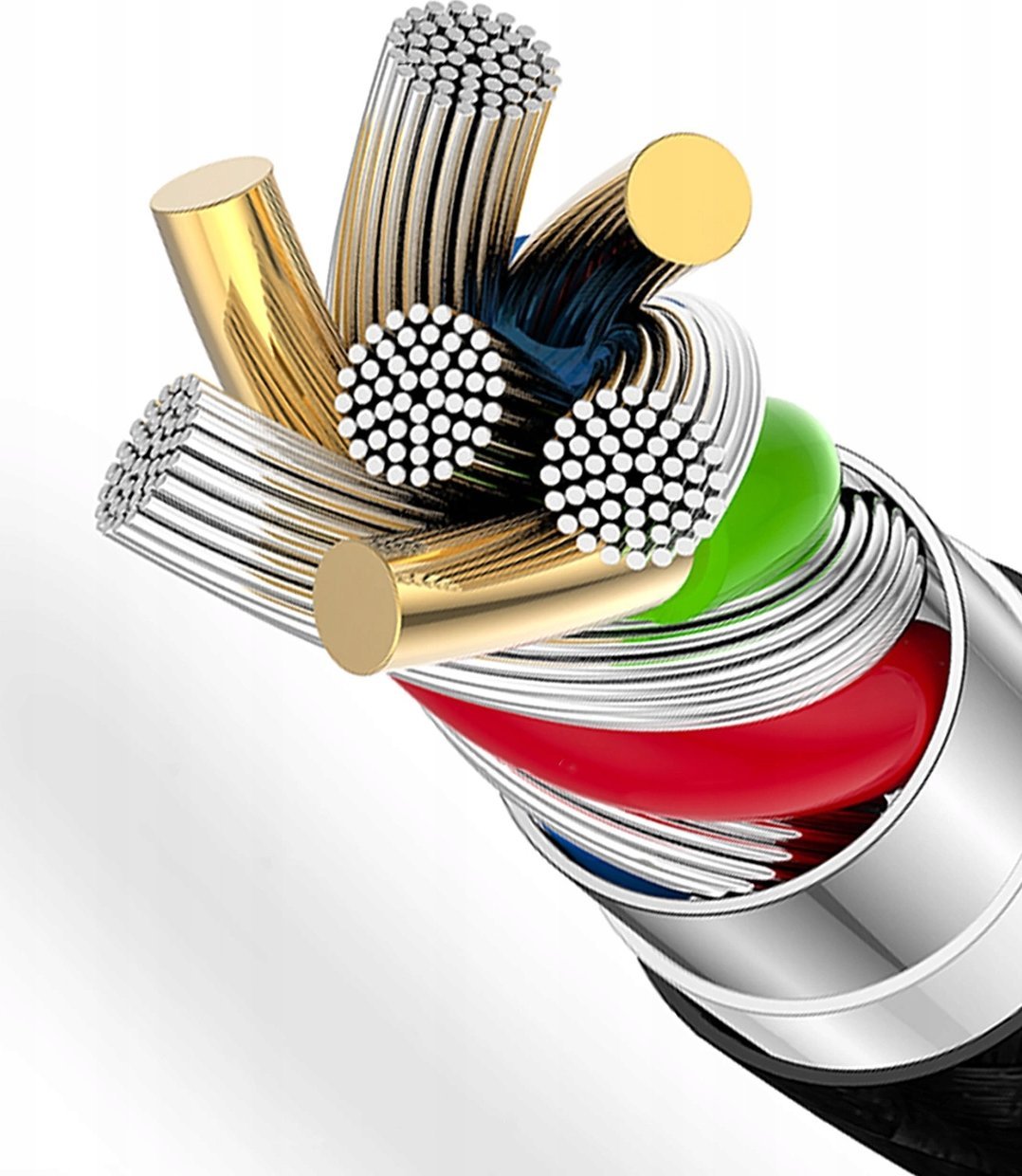 Kabllo Dudao L3F 2W1, 2 x USB-C, 100W, 1.2m, i zi