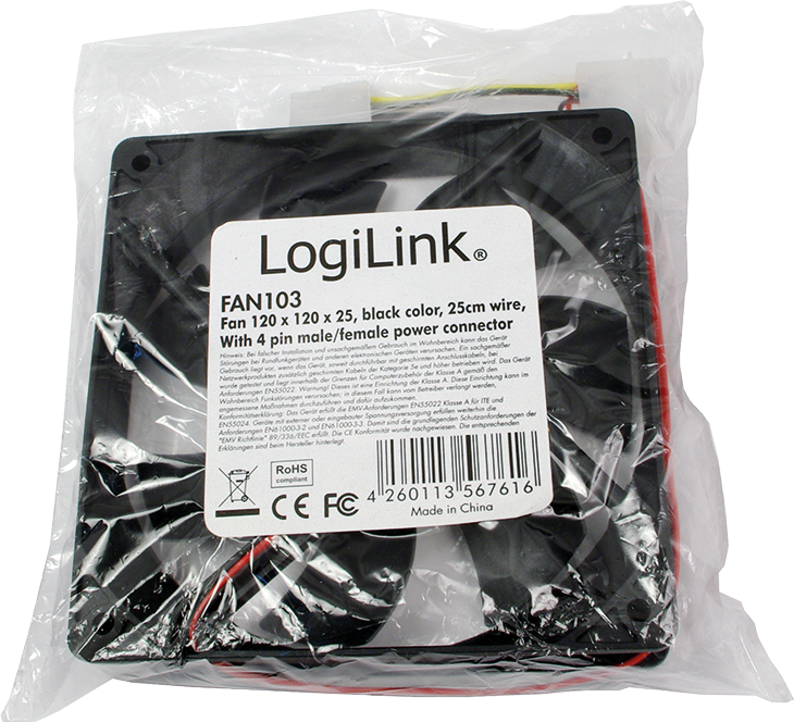 Ftohës LogiLink FAN103, 120 mm