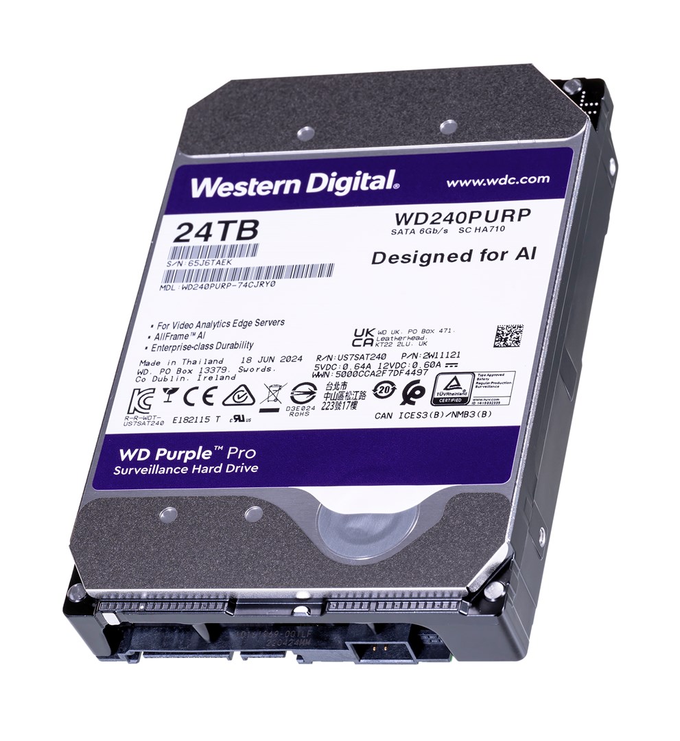 Disk HDD Western Digital Purple Pro, 24TB, 3.5", SATA