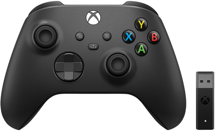Kontroller Xbox Series Wireless, i zi + kabllo wireless (PC, Xbox Series, Xbox ONE)