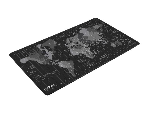 Mouse pad Natec Time Zone Maxi NPO-1119, i madh, rezistent ndaj ujit, shumëngjyrësh