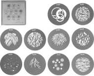 Set gobo Nanlite AS-GB-FMM-SET2, 10 disqe metalike, për Forza 60 60B