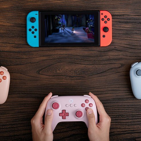 Kontroller 8BitDo Ultimate C, wireless, rozë