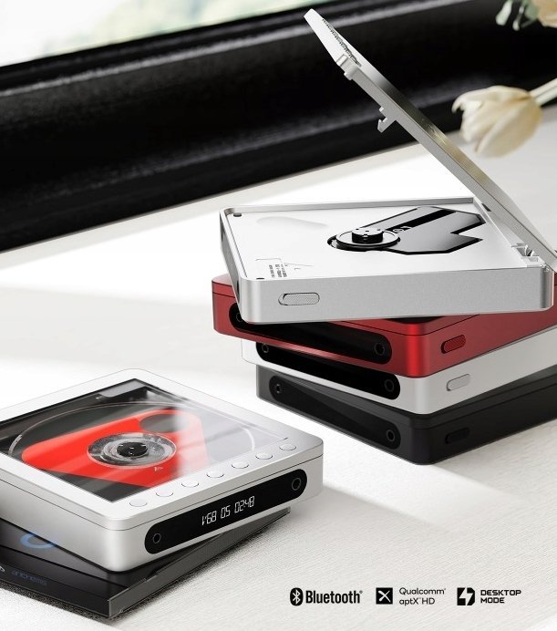 CD player portativ FiiO DM13 BT, Bluetooth, 10 orë bateri, argjendtë