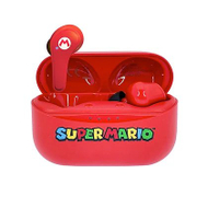 Kufje wireless OTL Technologies SM0894 Super Mario TWS, Bluetooth 5.0, me kuti karikimi, të kuqe