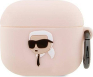 Mbulesë për kufje Karl Lagerfeld KLA3RUNIKP, për Apple AirPods 3, silikon, rozë
