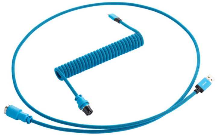 Kabllo spirale CableMod Pro, micro USB / USB-A, 1.5m, bruz