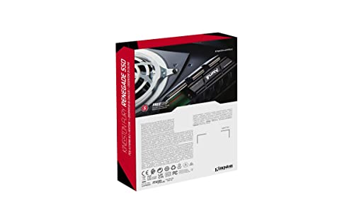 SSD i brendshëm Kingston Fury Renegade SFYRSK/1000G, 1TB, PCIe 4.0 NVMe M.2, me heat sink, i përshtatshëm për PS5