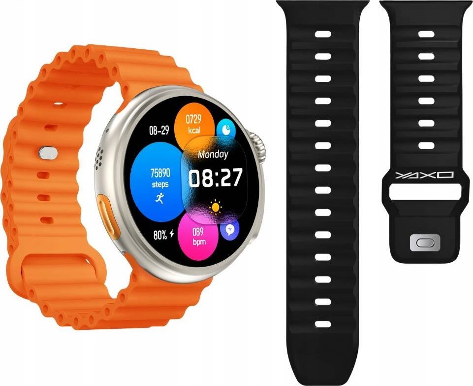 Orë inteligjente Yaxo Oxnard Lumen, Bluetooth, monitorim aktiviteti, portokalli