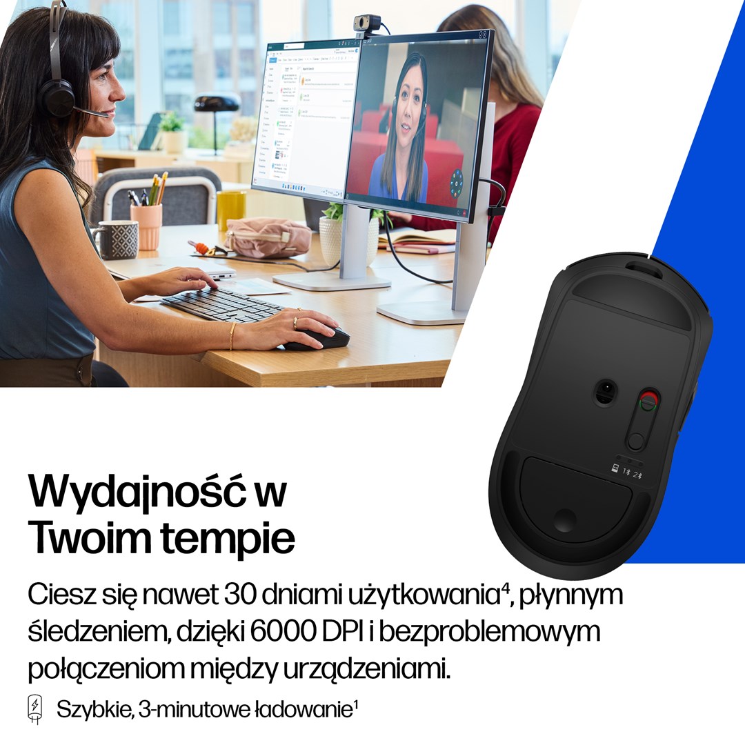 Maus wireless HP 700, optik, USB, i zi