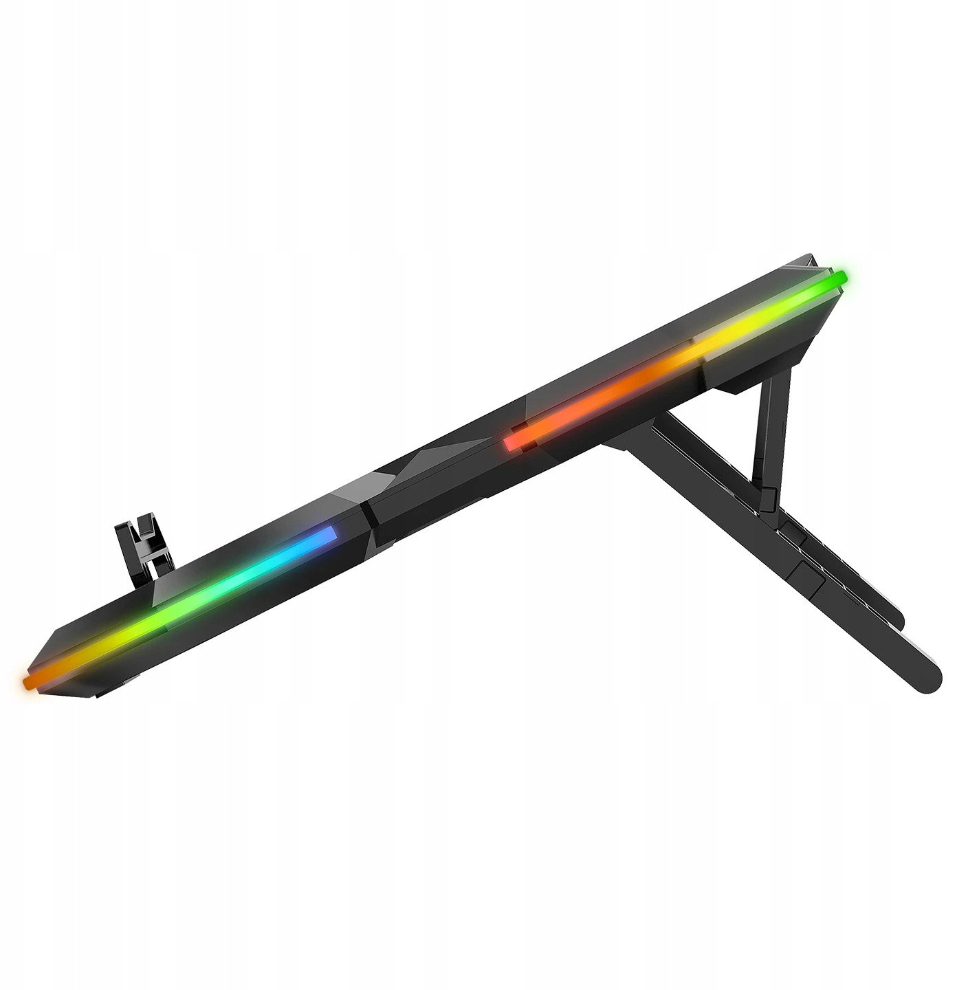 Stand ftohës për laptop Rampage Coolflow, 5 ventilatorë, 12-17.3", me RGB, i zi