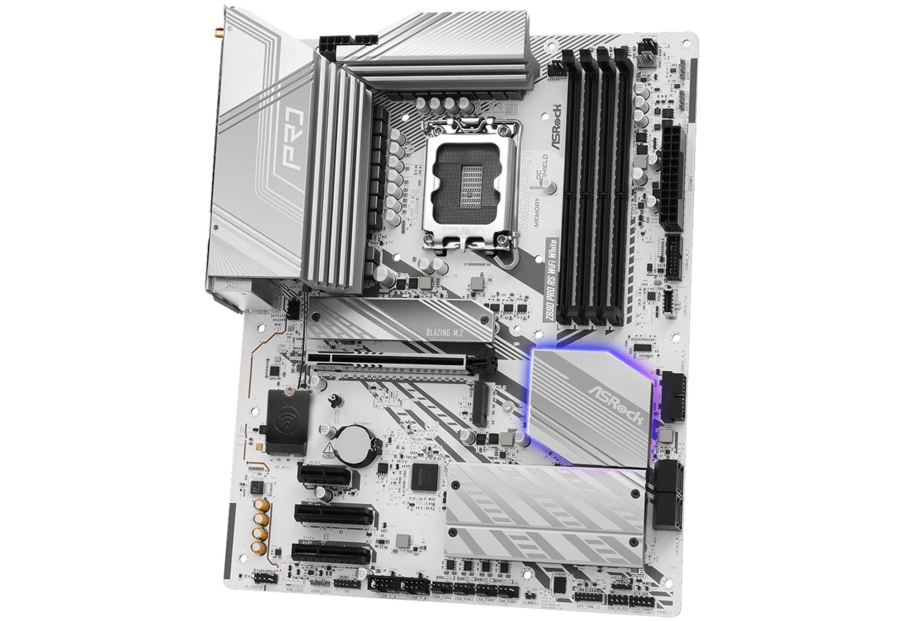 Pllakë amë ASRock Z890 Pro RS WiFi White