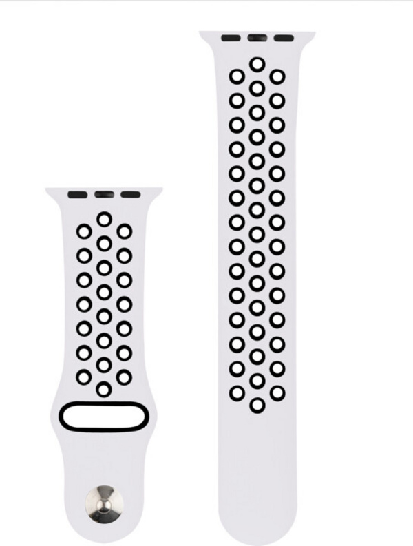 [OUTLET] Rrip sportiv RhinoTech për Apple Watch 42 / 44mm / 45mm, rozë e çelët / zezë