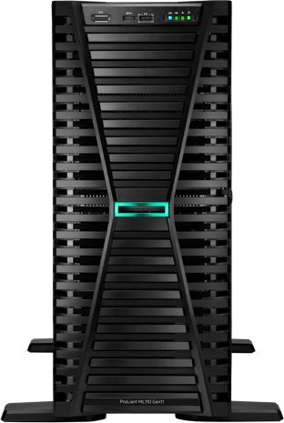 Server HPE ProLiant ML110 Gen11 P55640-421 (1x Xeon 4410Y 12-Core 2.0GHz, 1x 32GB-R, Intel VROC, 8SFF, 1x 800W)
