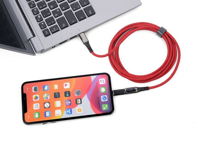 Kabllo karikimi Troika SPEEDY XL, USB C 2m, 100W, e kuqe