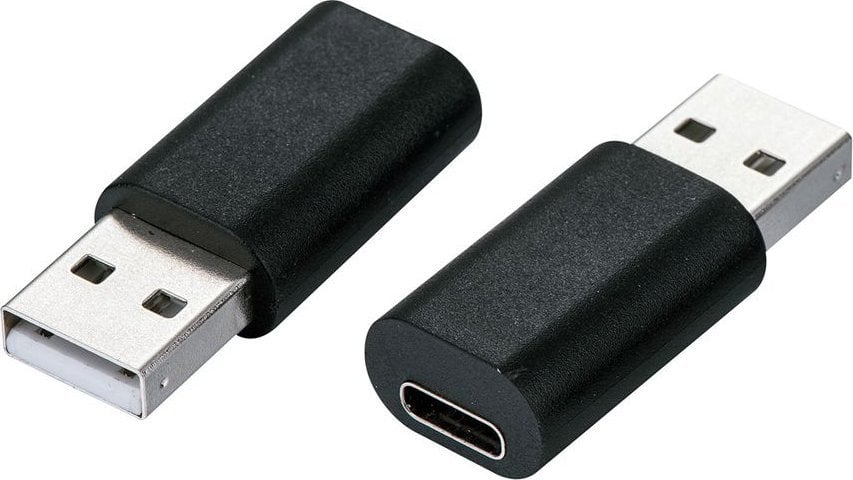Adaptues USB Value, Type A mashkull në Type C femër, 2.0, i zi